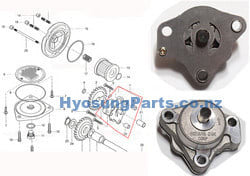 Hyosung Genuine Oil pump Assembly GT250/GT250R/GV250