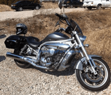 New Hard Trunk Saddlebags For Hyosung GV650 (Black)